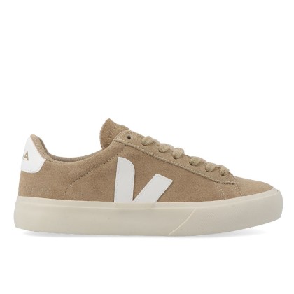 Sapatilha Veja Campo Suede Dune White