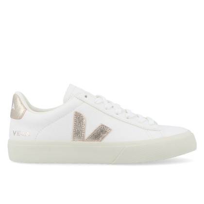 Sapatilha Veja Campo Chromefree Leather Extra Wht Pl