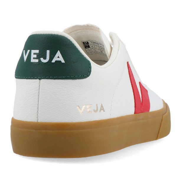 Sapatilha Veja Campo Chromefree Leather Extra Wht Pe