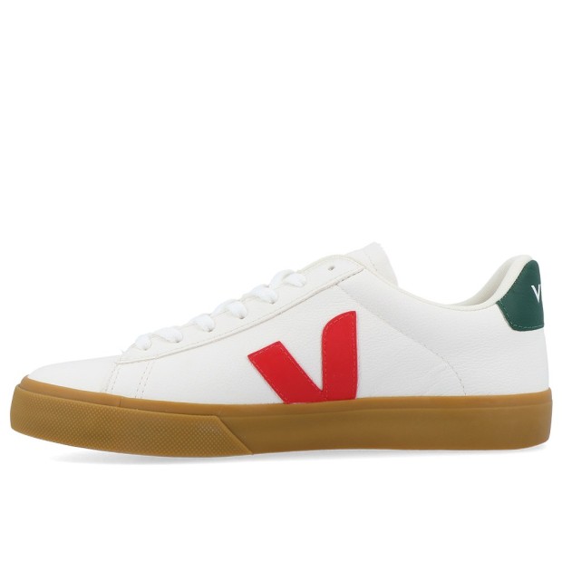 Sapatilha Veja Campo Chromefree Leather Extra Wht Pe