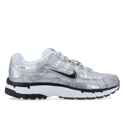 Nike P-6000 White/black-metallic Silver