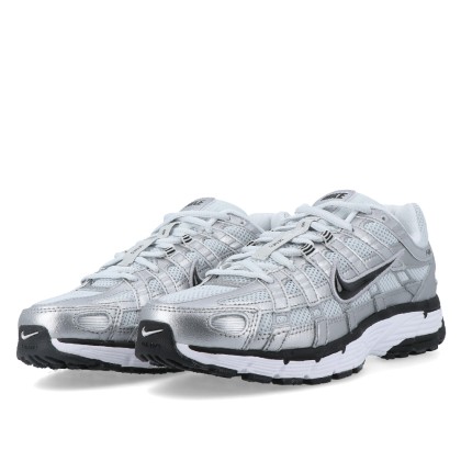 Nike P-6000 White/black-metallic Silver