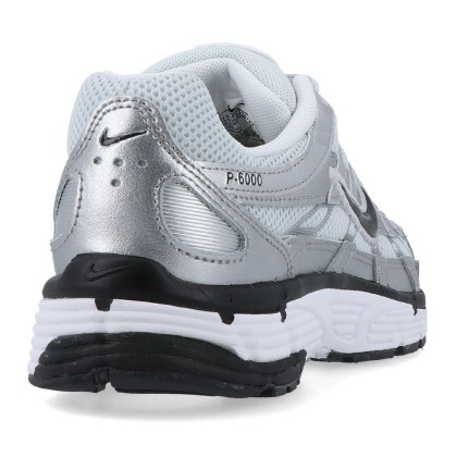 Nike P-6000 White/black-metallic Silver