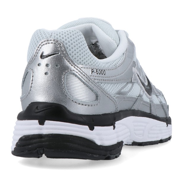 Nike P-6000 White/black-metallic Silver