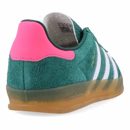 adidas Originals Gazelle Indoor W Collegiate Green / Cloud White / Lucid Pink adidas Originals Gazelle Indoor W Collegiate Green / Cloud White / Lucid Pink