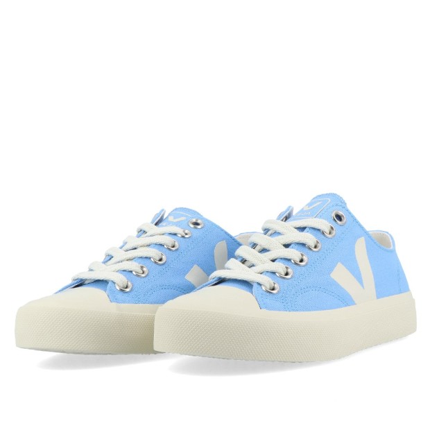 Veja Wata Ii Low Canvas Aqua Pierre
