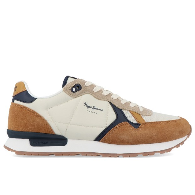 Sapatilha Pepe Jeans Brit Mix M Tabacco Brown