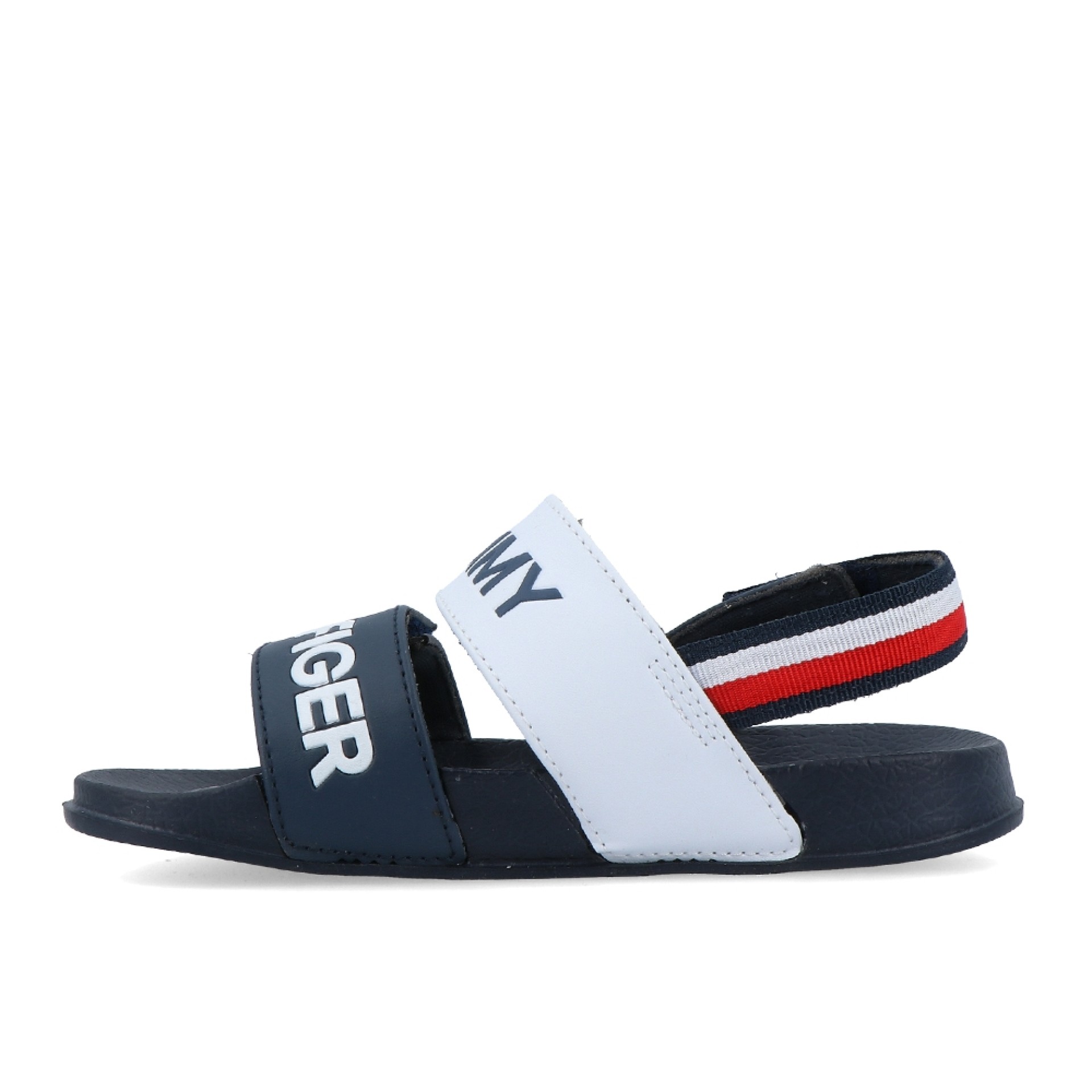 Tommy Hilfiger Logo Velcro Sandal Blue/whi