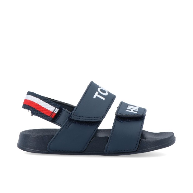 Sandlias Tommy Hilfiger Logo Velcro Sandal Blue