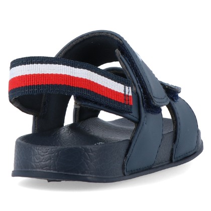 Tommy Hilfiger Logo Velcro Sandal Blue Tommy Hilfiger Logo Velcro Sandal Blue