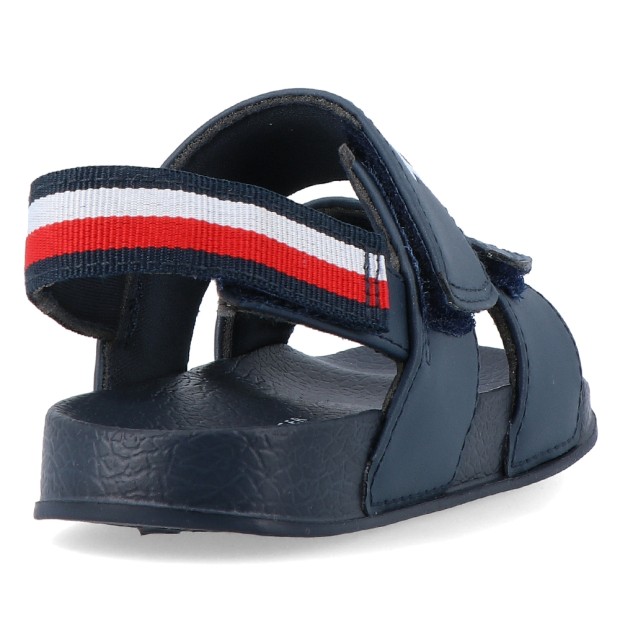 Tommy Hilfiger Logo Velcro Sandal Blue