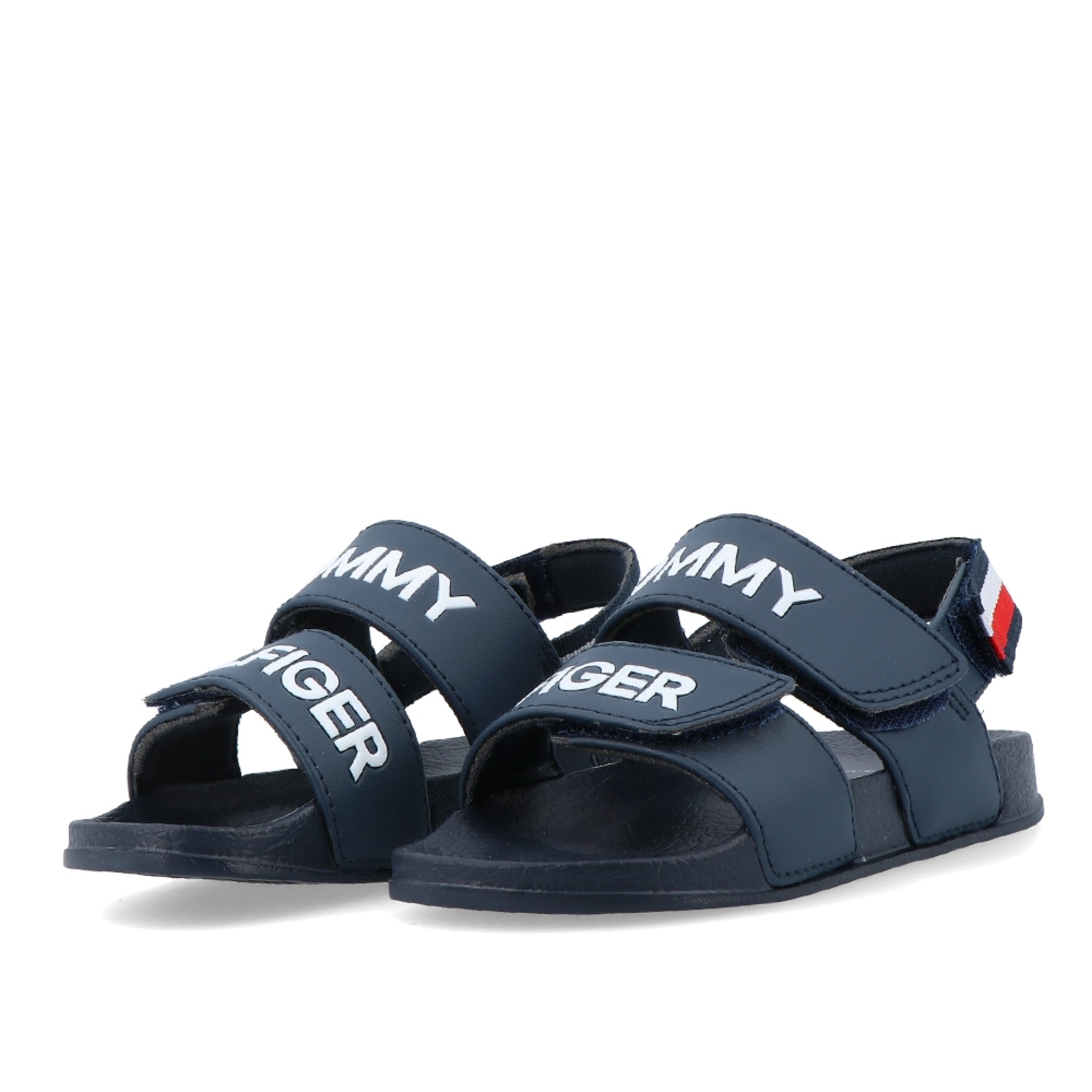 Tommy Hilfiger Logo Velcro Sandal Blue