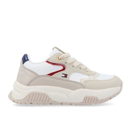 Sapatilha Tommy Hilfiger Low Cut Lace Up Off White/b