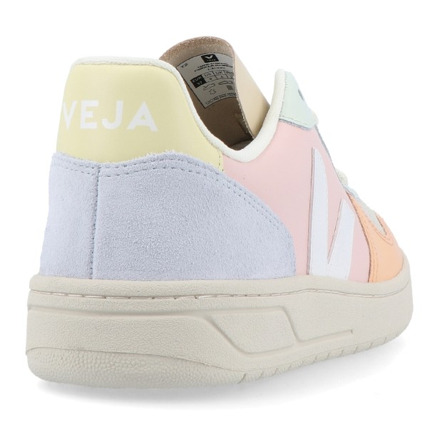 Veja V-10 Leather Petale White Multico