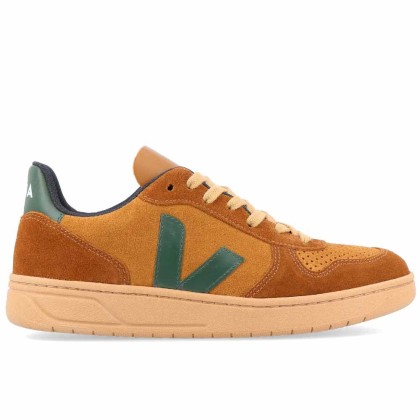 Sapatilha Veja V-10 Suede Camel Cyrus Multico