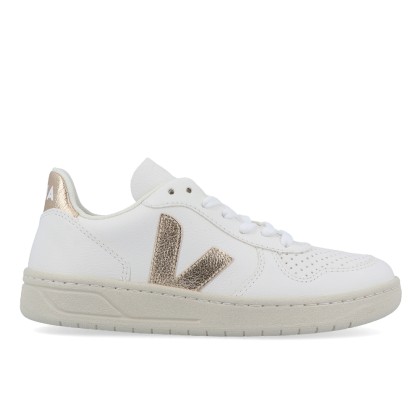 Sapatilha Veja V-10 Chromefree Leather Extra Wht Pla