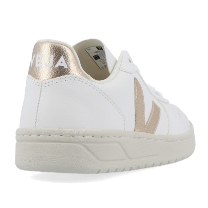 Veja V-10 Chromefree Leather Extra Wht Pla