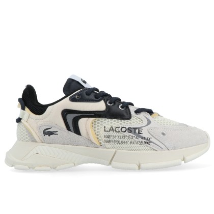 Sapatilha Lacoste L003 Neo 123 Sma Off White/blk Tex