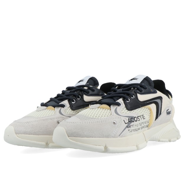 Sapatilha Lacoste L003 Neo 123 Sma Off White/blk Tex