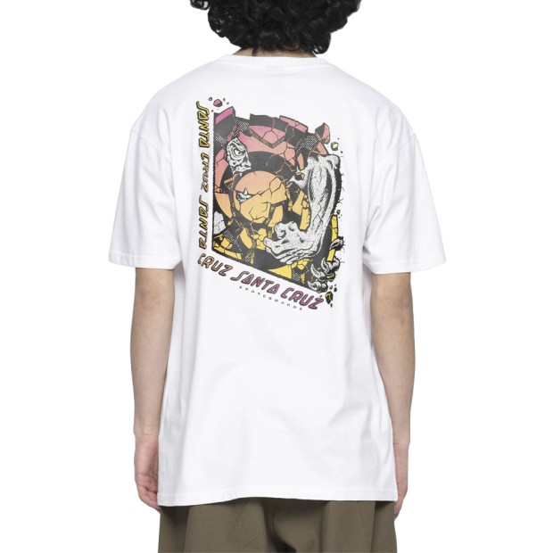 Santa Cruz T-shirt Roskopp Break Wht Acid
