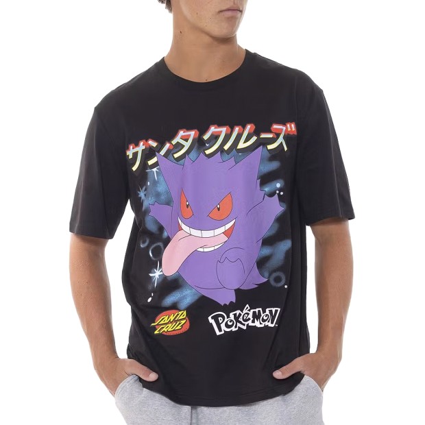 T-shirt Santa Cruz T-shirt Pokemon Ghost Blk