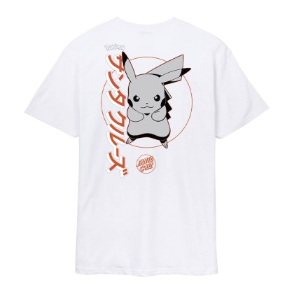 Santa Cruz T-shirt Sc Pikachu White Santa Cruz T-shirt Sc Pikachu White
