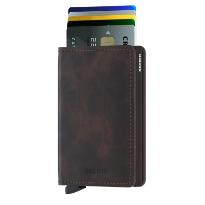 Carteira Secrid Slimwallet Vintage Chocolate