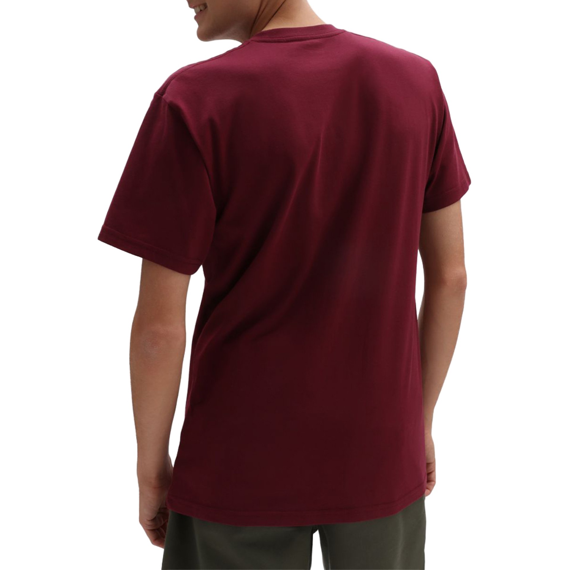 Vans T-shirt Mn Left Chest Logo T Burgund