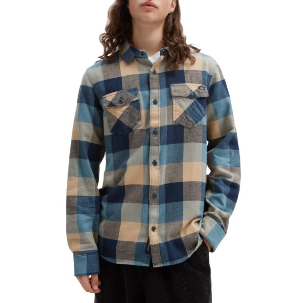 Camisa Vans Camisa Mn Box Flannel Blue Stone Taos