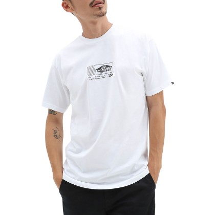 T-shirt Vans T-shirt Transfixed 3 Ss Tee Ii White