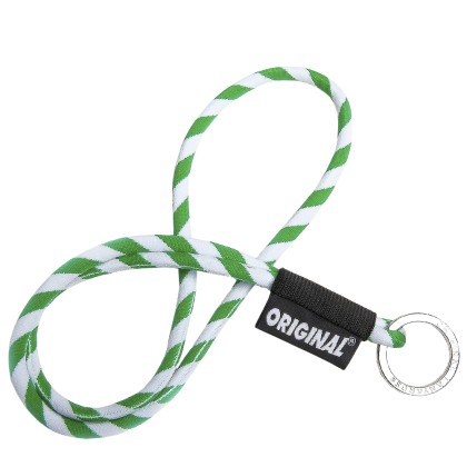 Porta-chaves Original World Lanyard Classic Tube Long White Green