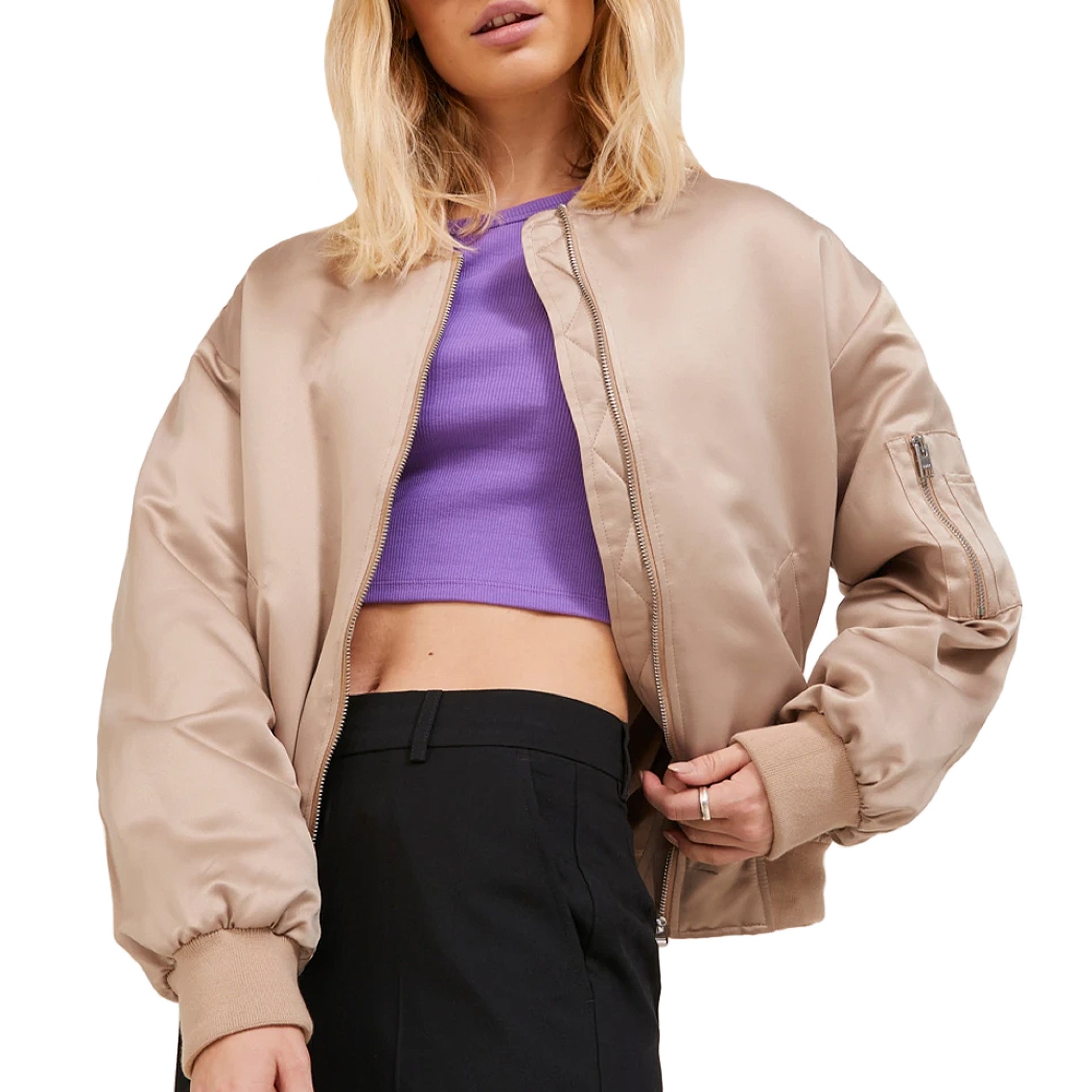 Jjxx Casaco Jxmadison Satin Bomber Incense