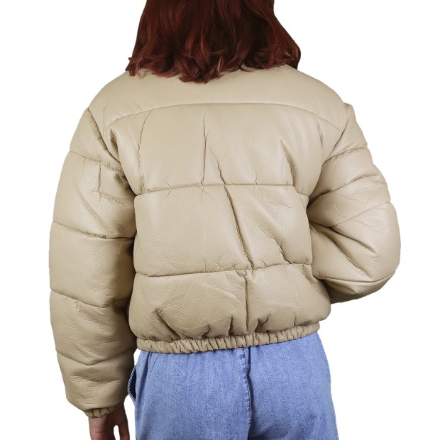 Casaco Jjxx Jxcline Faux Leather Comstalk