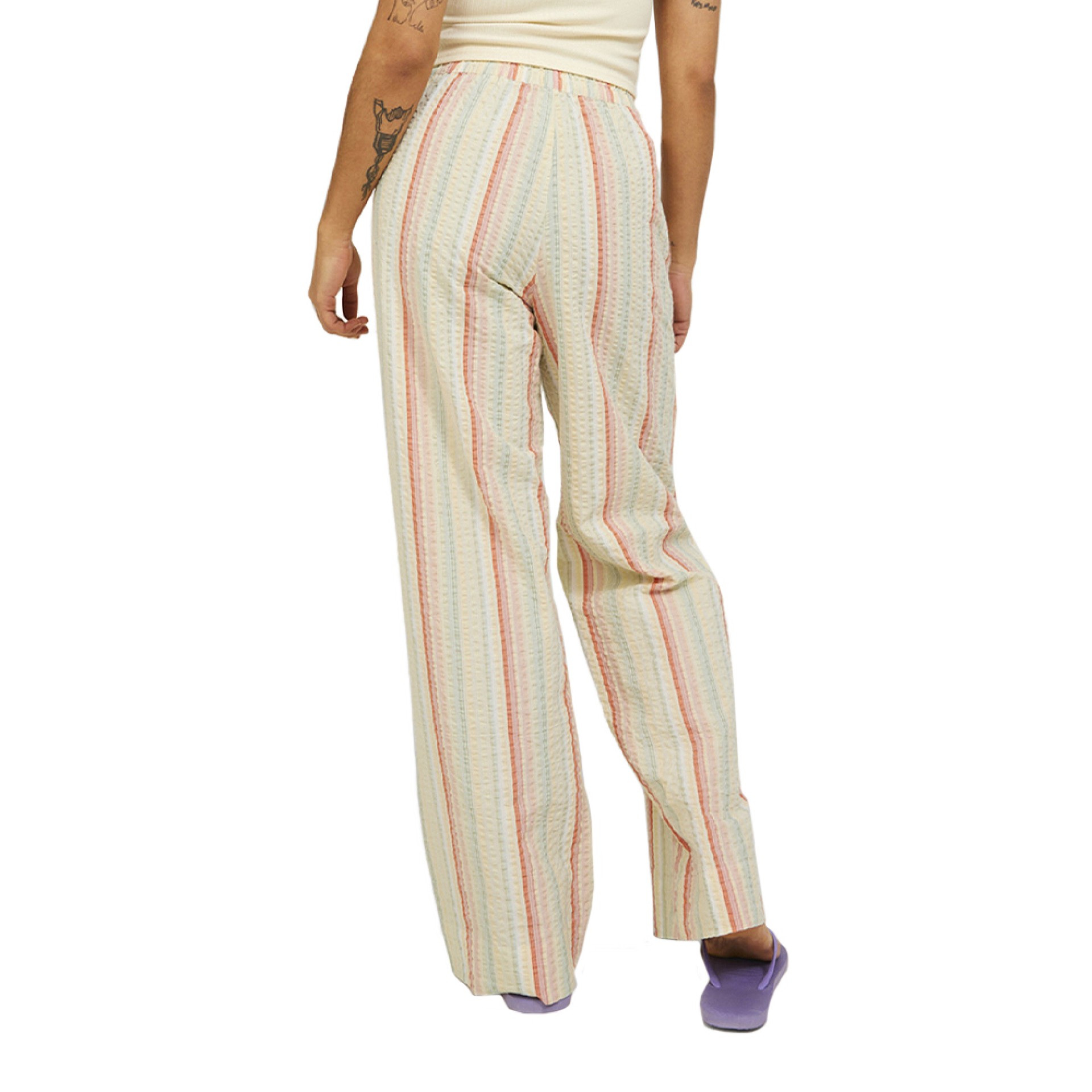 Jjxx Calça Liva Relax Seedpearl/stripes