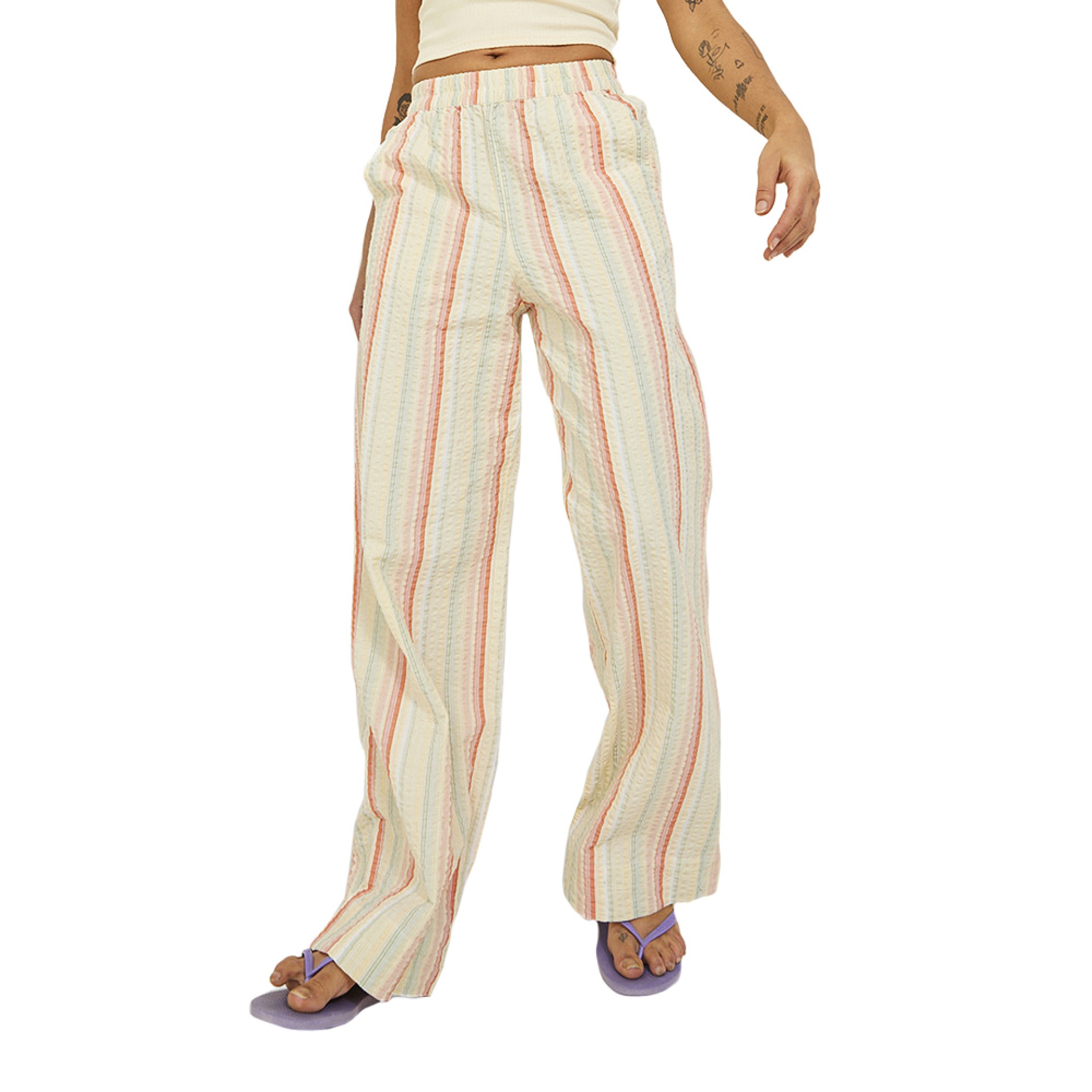 Jjxx Calça Liva Relax Seedpearl/stripes