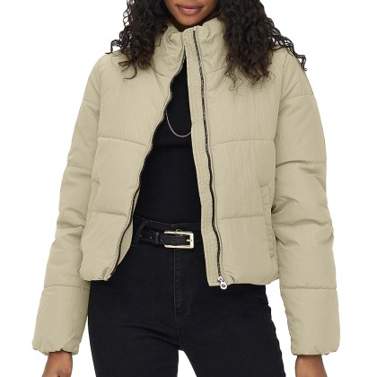 Casaco Only Dolly Short Puffer Jacket Weathered