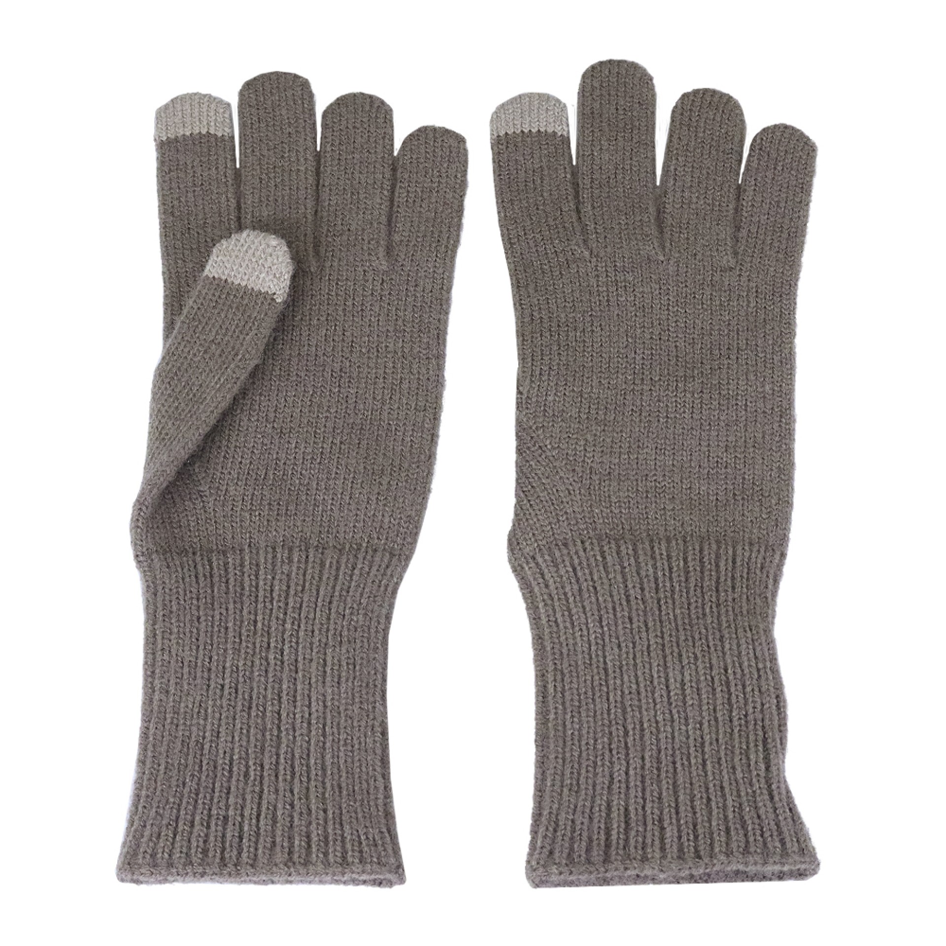 Luvas Only Astrid Knit Gloves Coffee Quartz