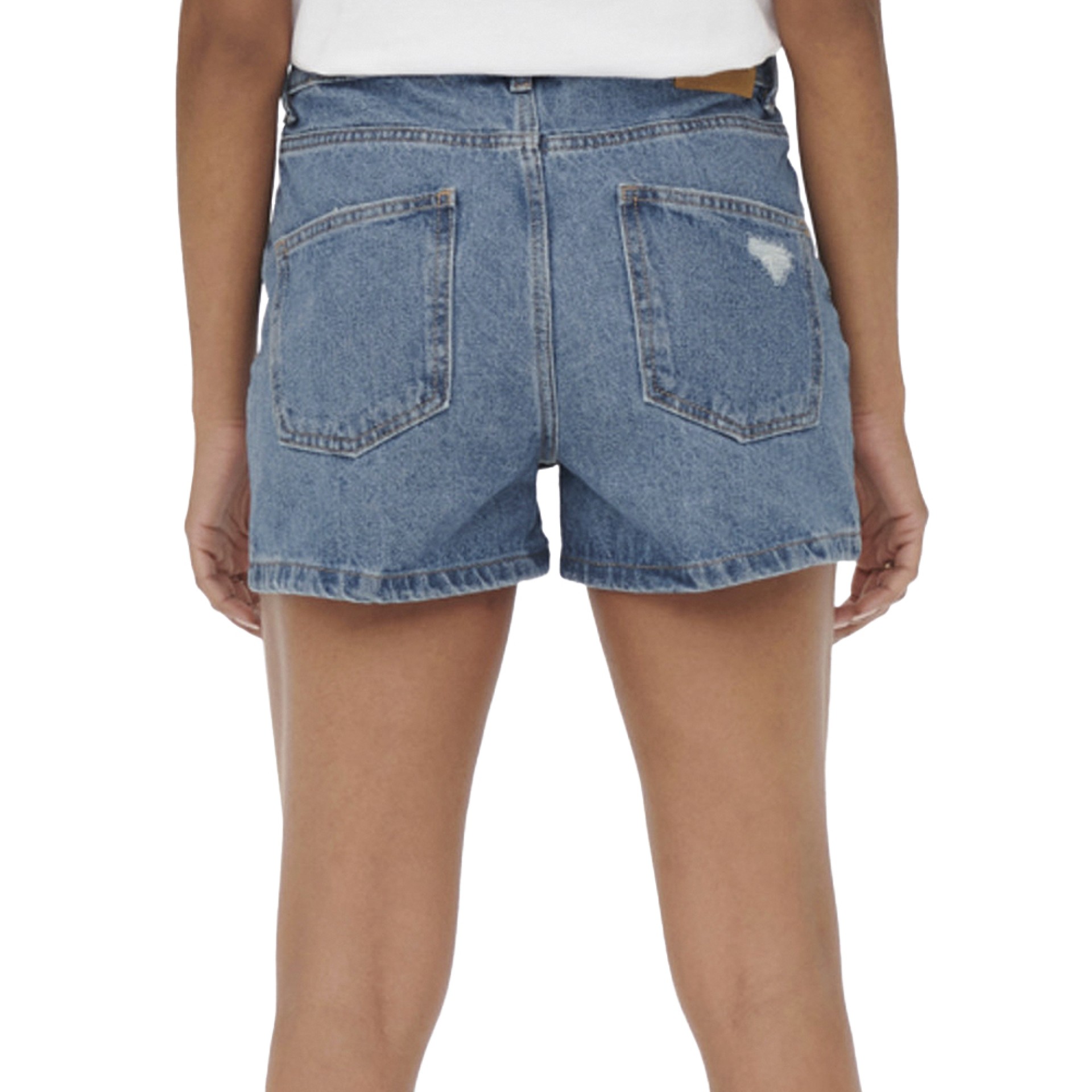 Only Calção Jagger Hw Mom Dnm Medium Blue