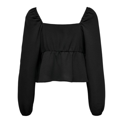 Only Blusa Nova Lux Cardi Top Black Only Blusa Nova Lux Cardi Top Black