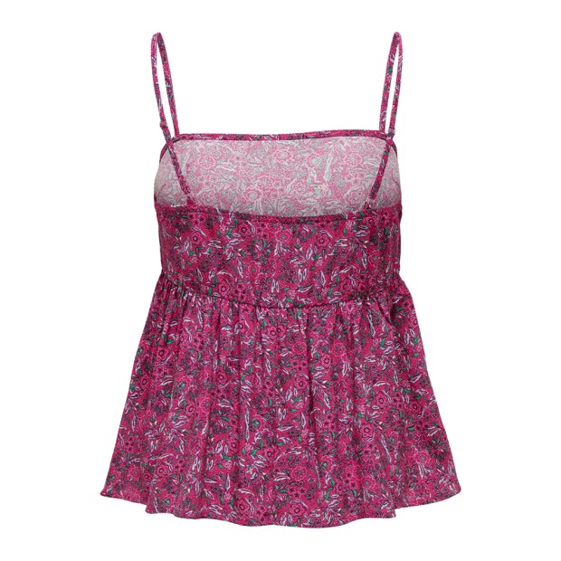 Only Top Keira Peplum Singlet Very Berry/f