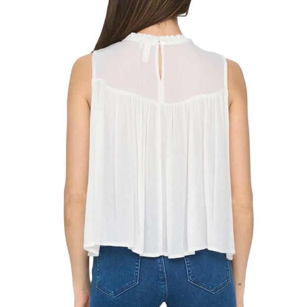 Blusa Only Blusa Rikke Sl Wvn Cloud Dancer
