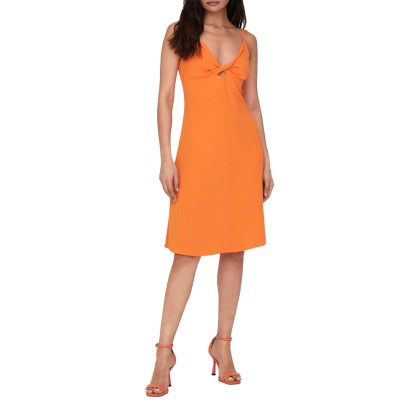 Vestido Only Vestido Mette Strap Orange Peel