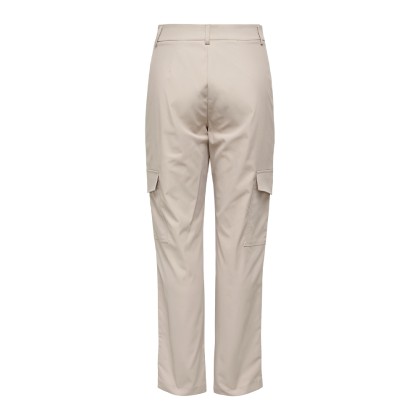 Only Calça Lember Hw Satin Cargo Pumice St Only Calça Lember Hw Satin Cargo Pumice St