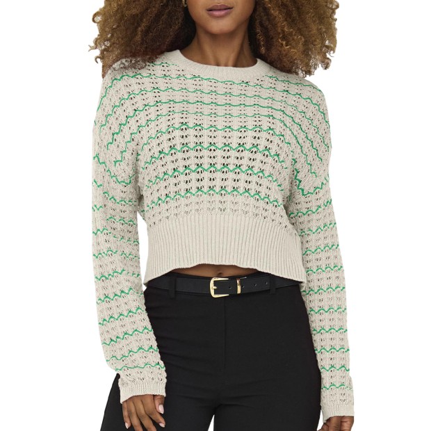 Camisola Only Camisola Lasa Ls O-neck Cc Birch Gree