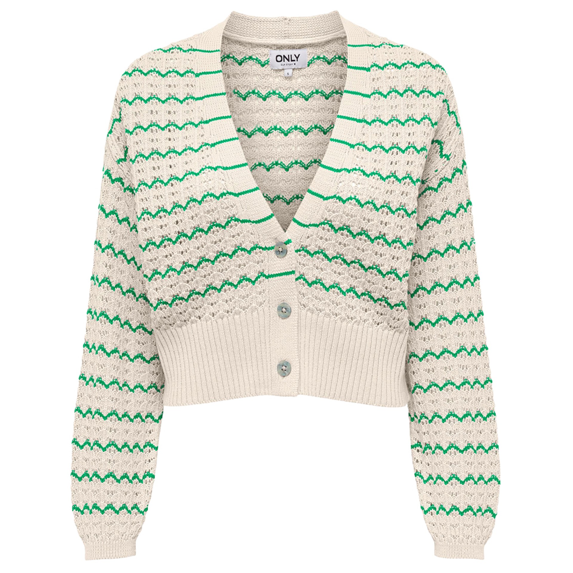 Only Casaco Lasa Ls V-neck Cardigan Green