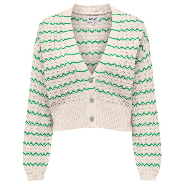 Casaco Only Casaco Lasa Ls V-neck Cardigan Green