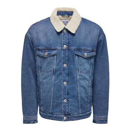 Casaco Only&sons Casaco Srick Ovz M. Blue Teddy