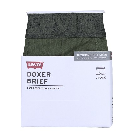 Roupa Interior Levis Boxer 2-pack Melange Wb Box Khaki