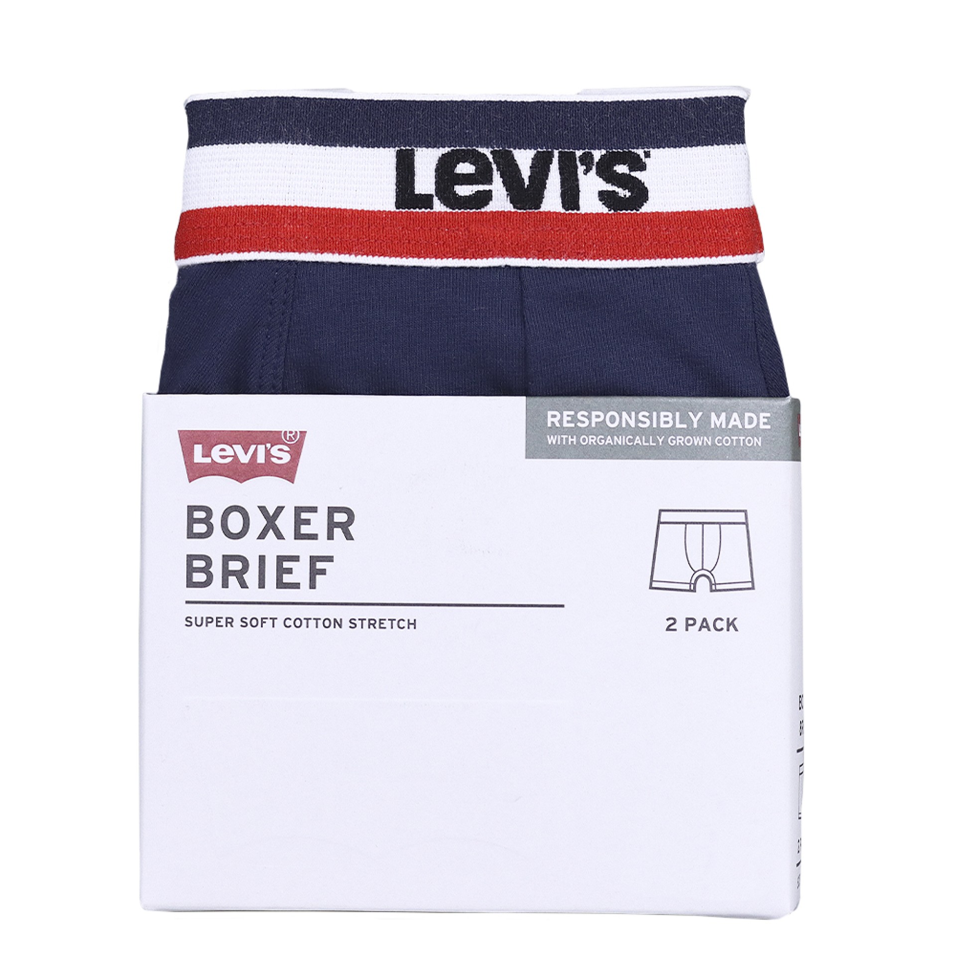 Levis Sprtswr Logo Boxer 2-pack Dress Blue