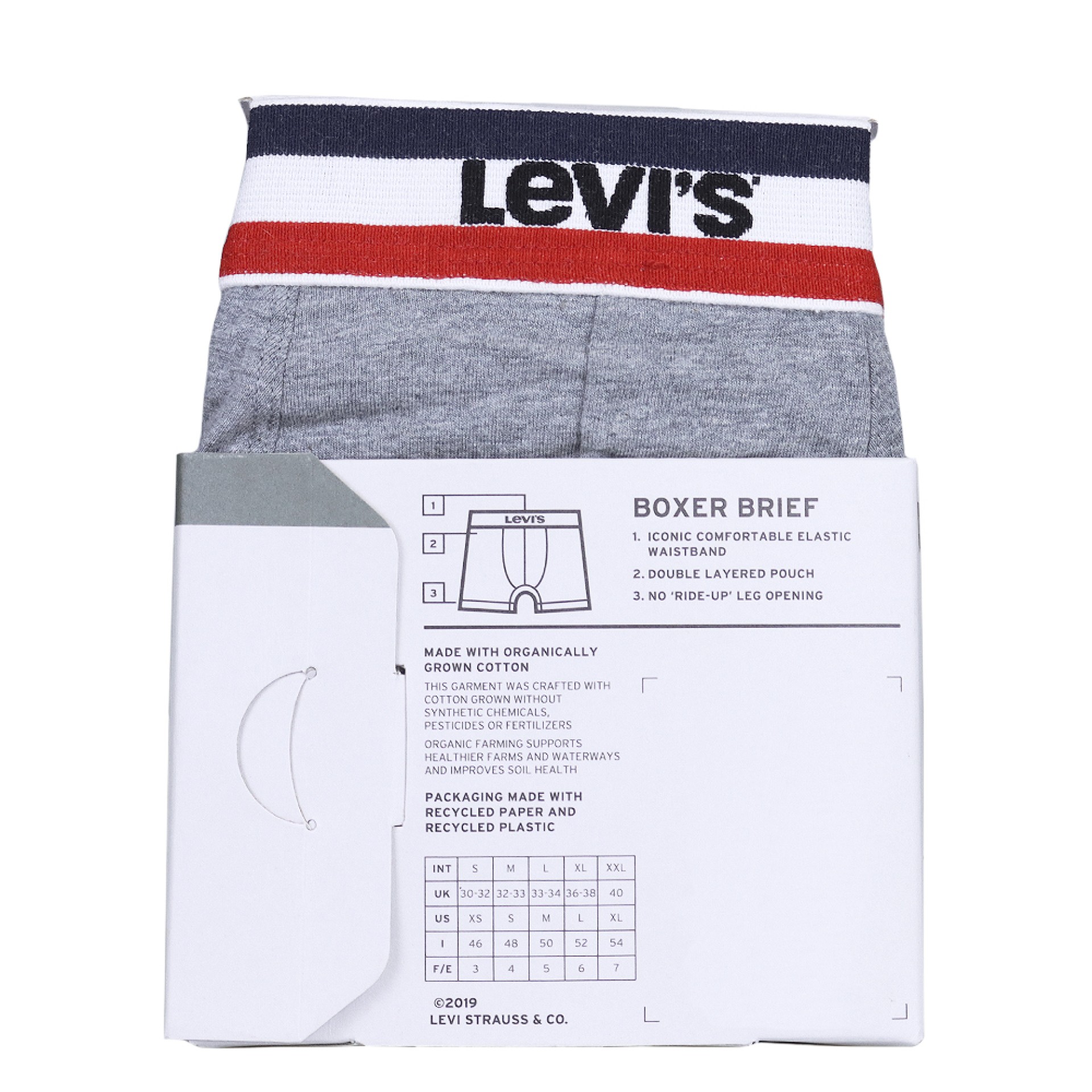 Levis Sprtswr Logo Boxer 2-pack Dress Blue
